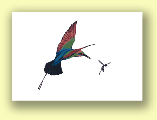 Rainbow Bee-eater- placemats, set of two