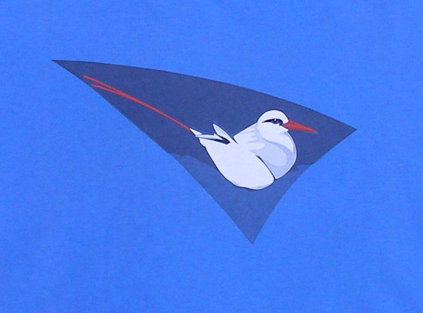 Red-tailed Tropicbird on sky blue - Fitted - Image 3