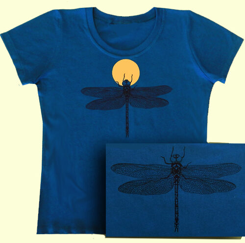 Dragonfly on ocean blue - Fitted (no Medium)