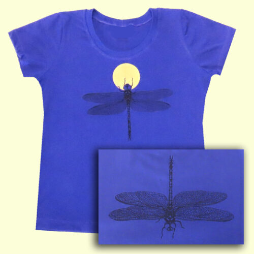 Dragonfly on purple - Fitted