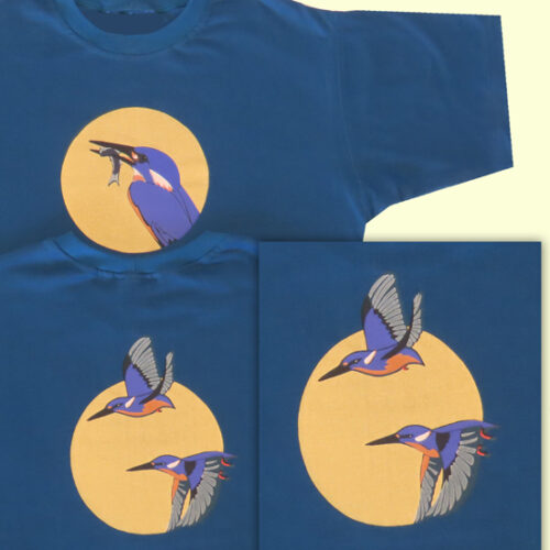 Azure Kingfisher on ocean blue - NEW DESIGN 2025